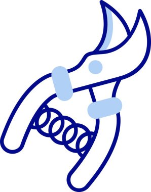 Mavi ve beyaz arkaplanın çizimi