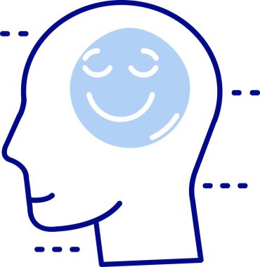 gülen yüz simgesi, basit vektör illüstrasyonu