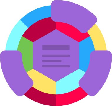 Bir diyagramın vektör çizimi