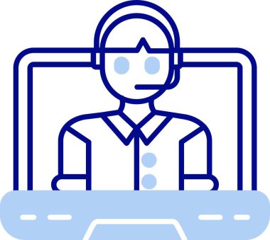 avatar. Web simgesi basit illüstrasyon