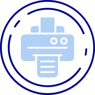 Robot simgesinin vektör illüstrasyonu