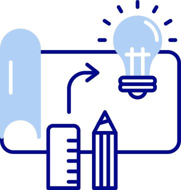 fikir web simgesi, basit vektör illüstrasyonu