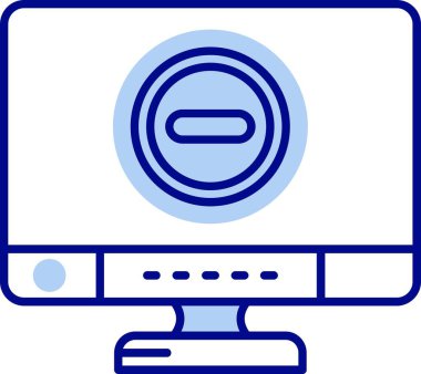 Bilgisayar monitörü simgesi. beyaz arkaplanda izole edilmiş web tasarımı için bilgisayar izleyici vektör simgeleri