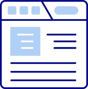 Belge. Web simgesi basit illüstrasyon