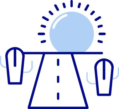 Modern simgenin vektör illüstrasyonu