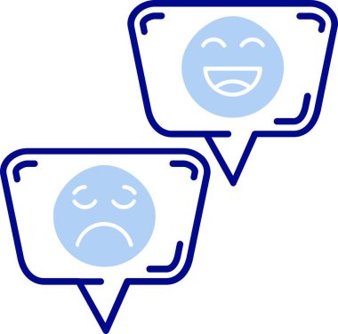 Üzücü sohbet. Web simgesi