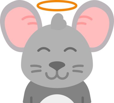 Şirin kedi, vektör çizimi