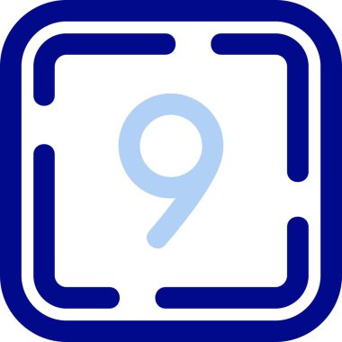 Sekiz numaralı simge, vektör illüstrasyonu