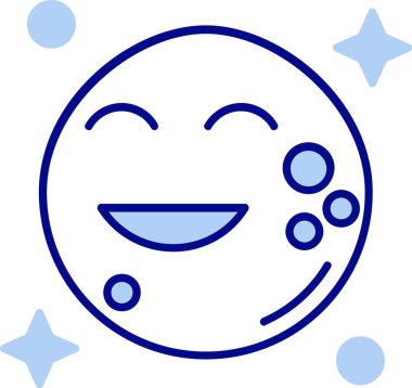 Ay simgesinin vektör illüstrasyonu