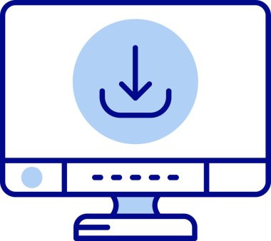 Bilgisayar simgesi. Basit resimleme