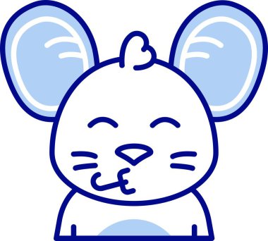 Hayvan kedi hayvan simgesi taslak biçiminde