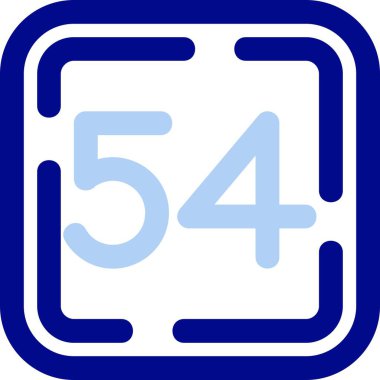 5 numaralı işaret simgesi, basit vektör illüstrasyonu