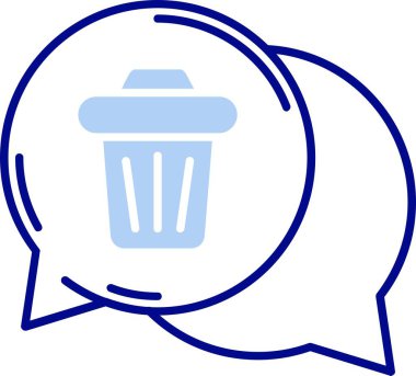 vektör çizim çöp tenekesi