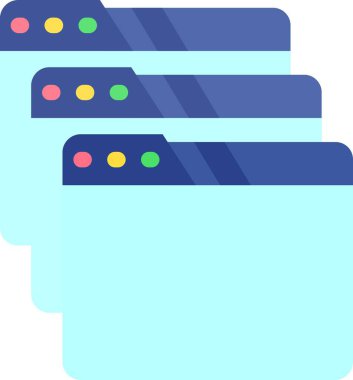 ağ web simgesi basit illüstrasyon