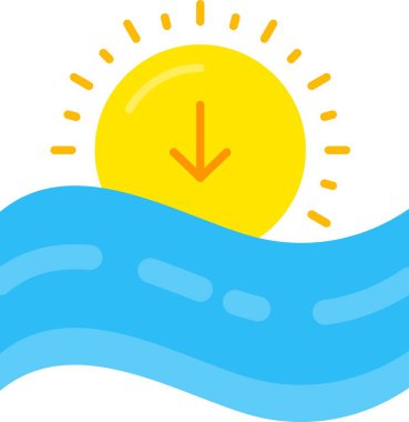 Güneş Simgesi Vektör illüstrasyonu