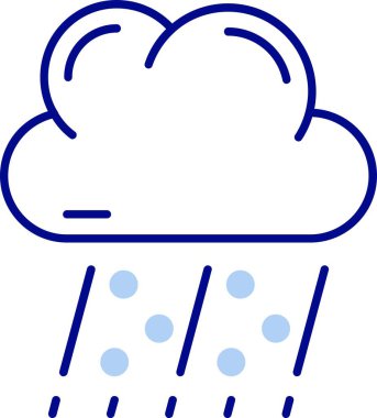 Hava durumu simgesi, vektör illüstrasyonu