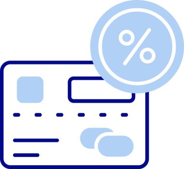 Kredi kartı simgesi, vektör illüstrasyonu