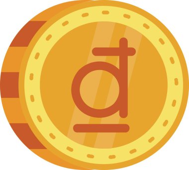 Ruble para ikonu. beyaz arkaplanda izole edilmiş web tasarımı için ruble sikke vektör simgesi karikatürü