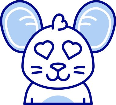 Doldurulmuş hayvan kedi hayvan simgesi - taslak biçimi