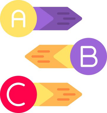 Kalem düzlüğü simgeleri beyaz arkaplanda izole edildi