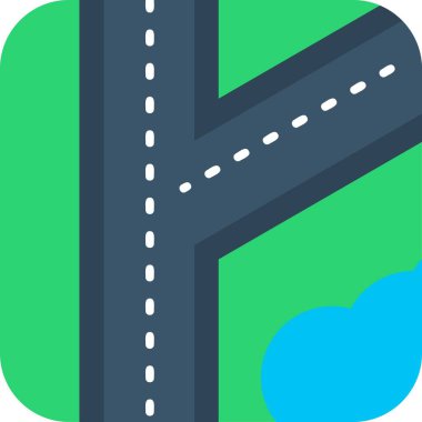 Yol yolu vektör simgesi