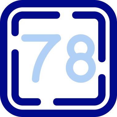 Eşsiz numara 77 işaret simgesi