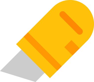 bıçak simgesi ve vektör illüstrasyonu beyaz arkaplanda izole edildi