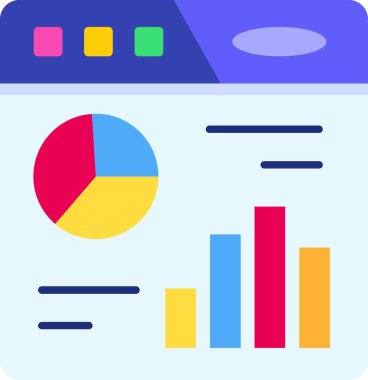 düz biçimli analitik grafik grafik simgesi