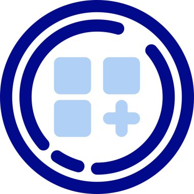 Tıbbi ve sağlık simgesinin vektör illüstrasyonu