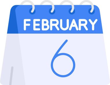 Bir günlük takvimdeki 1 Şubat tarihi