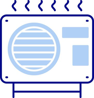 air fan simgesi, vektör illüstrasyonu