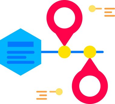 konum haritası simgesi. Düz renk tasarımı. vektör illüstrasyonu.