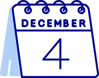 Bir günlük takvimde 1 Aralık tarihi