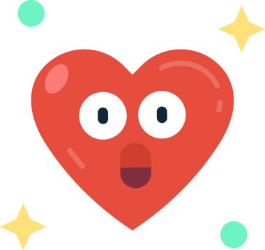 kalp simgesi, vektör illüstrasyonu