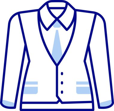 takım elbise ceket simgesi, taslak biçimi