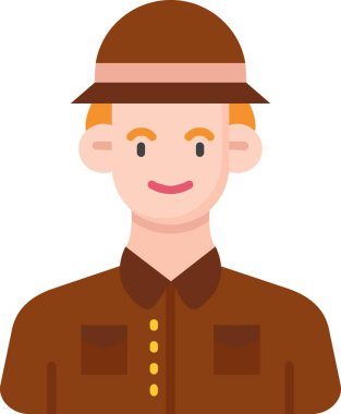 asker simgesi, vektör illüstrasyonu