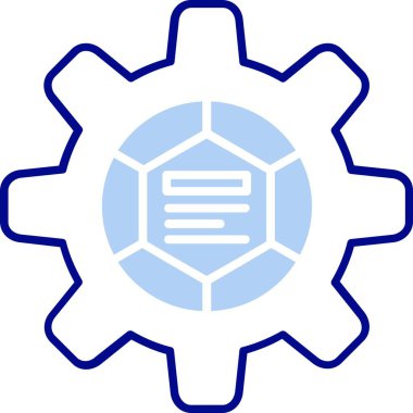 dişli simgesi vektör illüstrasyonu