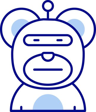 Beyaz arka planı olan bir robot.