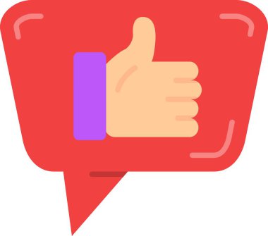 başparmak yukarı simgesi, vektör tasarımı