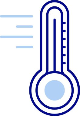 Termometre. Web simgesi basit illüstrasyon