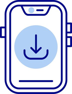 akıllı telefon simgesi vektör illüstrasyonu