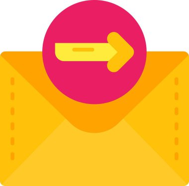 İleti e- posta simgesi düz biçimli