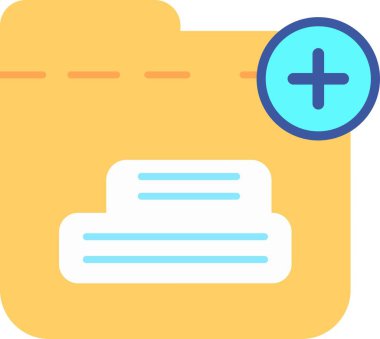 belge simgesi vektör illüstrasyonu