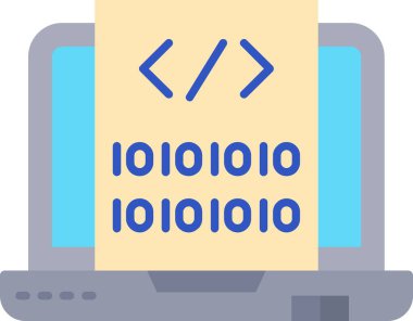 Dolu taslak biçiminde kodlama kodlama simgesi