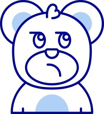 Ağlayan emoji simgeleri simgesi - özet biçimi