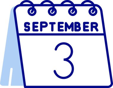 Bir takvimin vektör illüstrasyonu