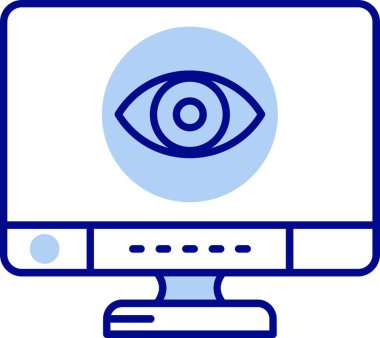 Göz simgesi. vektör illüstrasyonu