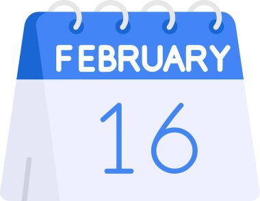 Takvim simgesi, vektör çizimi