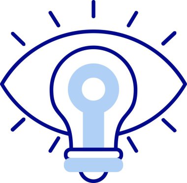 vizyon simgesi, vektör illüstrasyonu