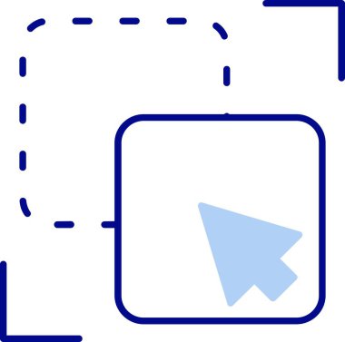 ok sağ yön simgesi - taslak biçimi